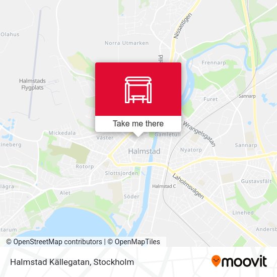 Halmstad Källegatan map