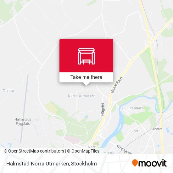 Halmstad Norra Utmarken map