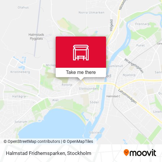 Halmstad Fridhemsparken map