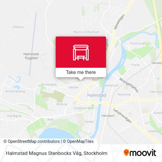 Halmstad Magnus Stenbocks Väg map