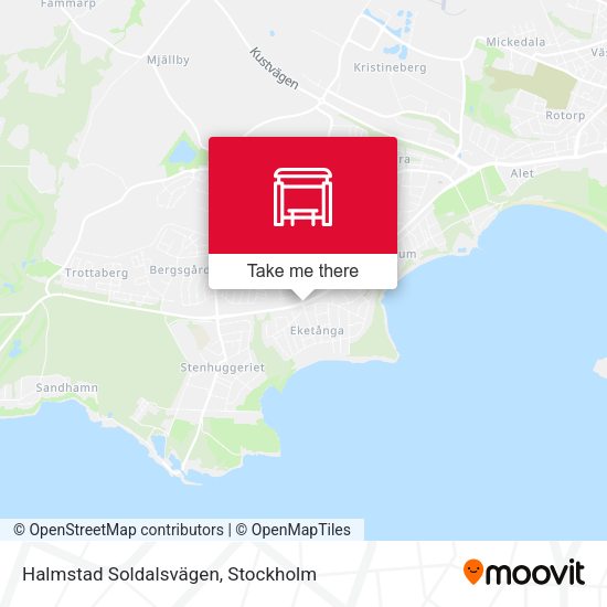 Halmstad Soldalsvägen map