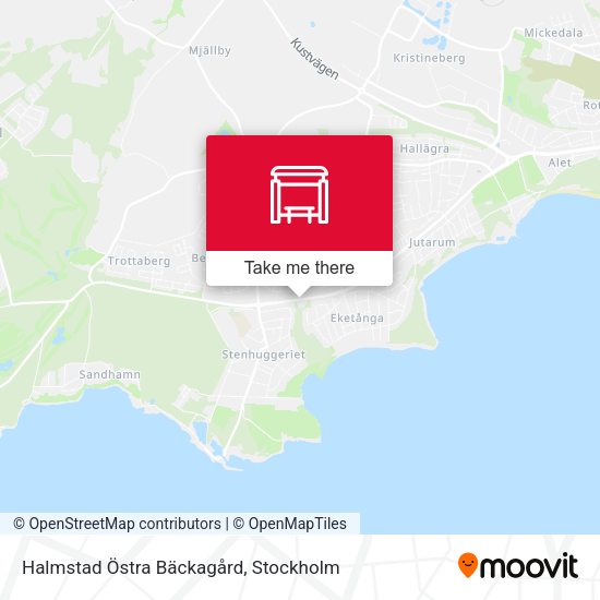 Halmstad Östra Bäckagård map