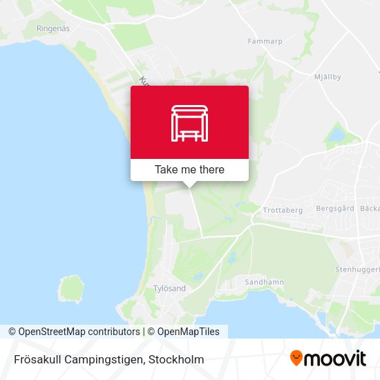 Frösakull Campingstigen map