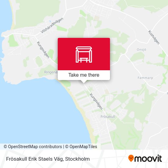 Frösakull Erik Staels Väg map