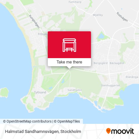 Halmstad Sandhamnsvägen map