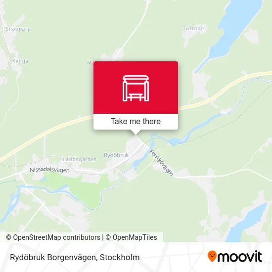 Rydöbruk Borgenvägen map