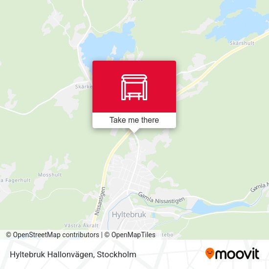 Hyltebruk Hallonvägen map