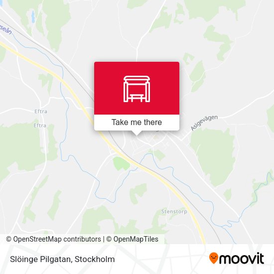 Slöinge Pilgatan map