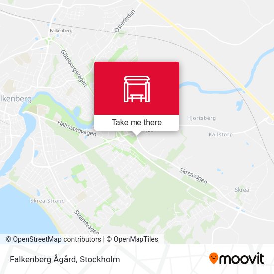 Falkenberg Ågård map