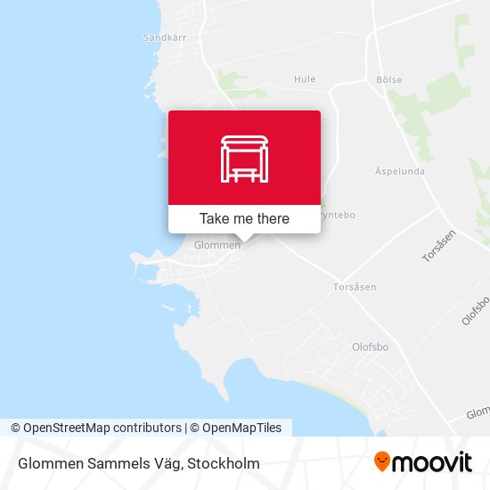 Glommen Sammels Väg map