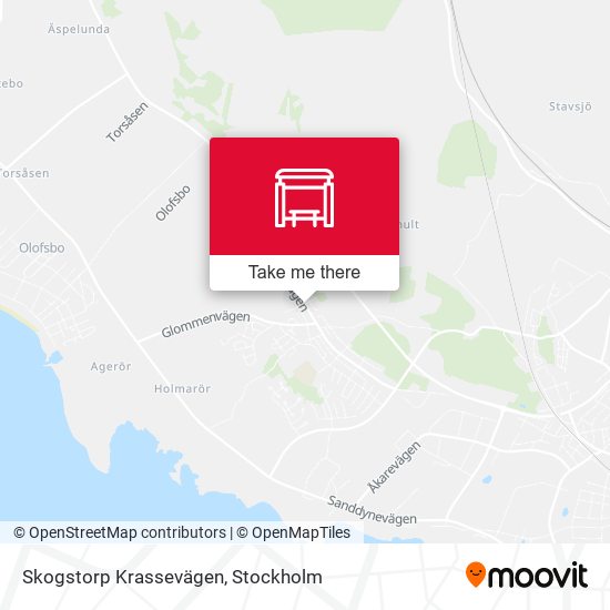 Skogstorp Krassevägen map