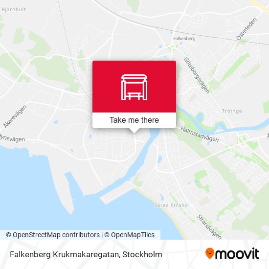 Falkenberg Krukmakaregatan map