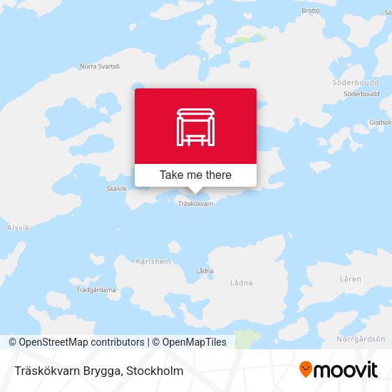 Träskökvarn Brygga map