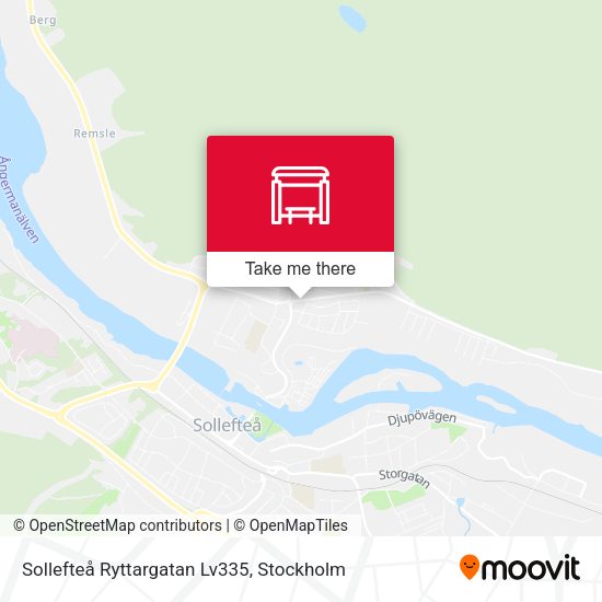 Sollefteå Ryttargatan Lv335 map