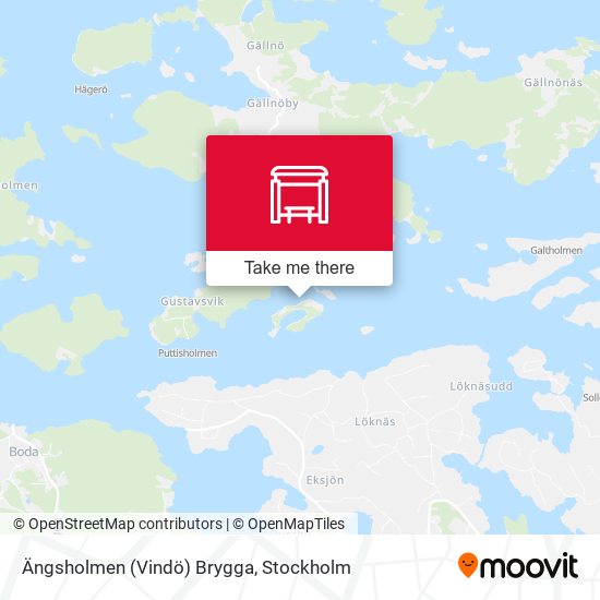 Ängsholmen (Vindö) Brygga map