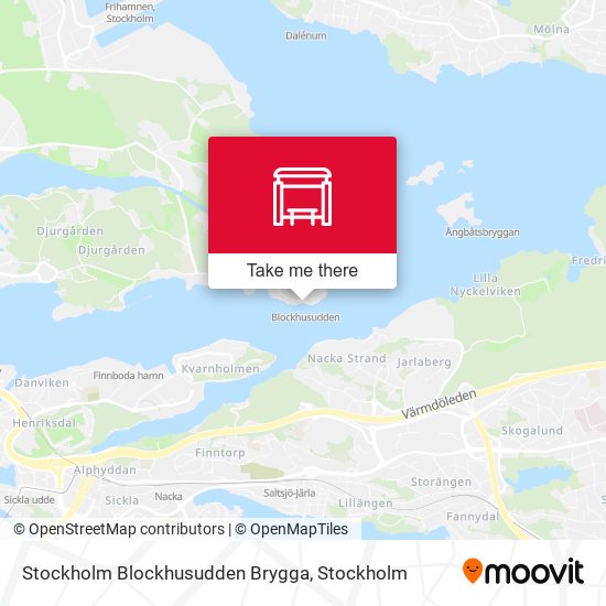 Stockholm Blockhusudden Brygga map