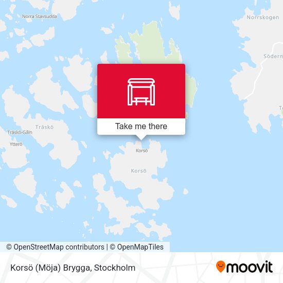 Korsö (Möja) Brygga map