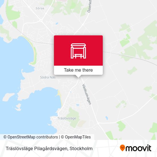 Träslövsläge Pilagårdsvägen map