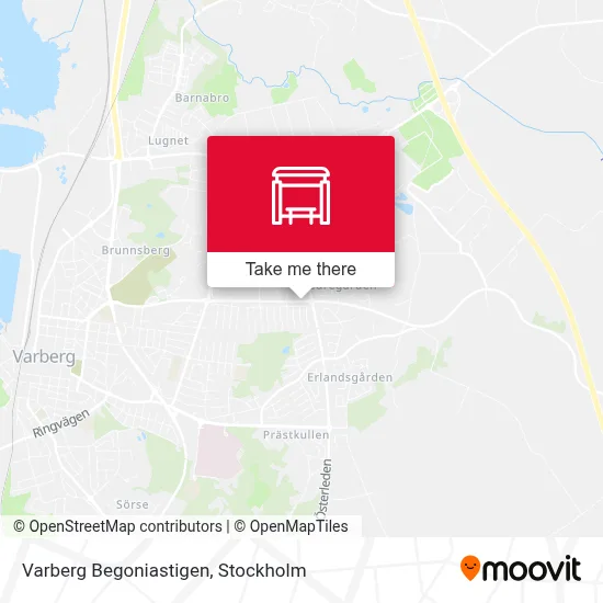 Varberg Begoniastigen map