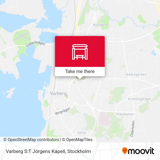 Varberg S:T Jörgens Kapell map