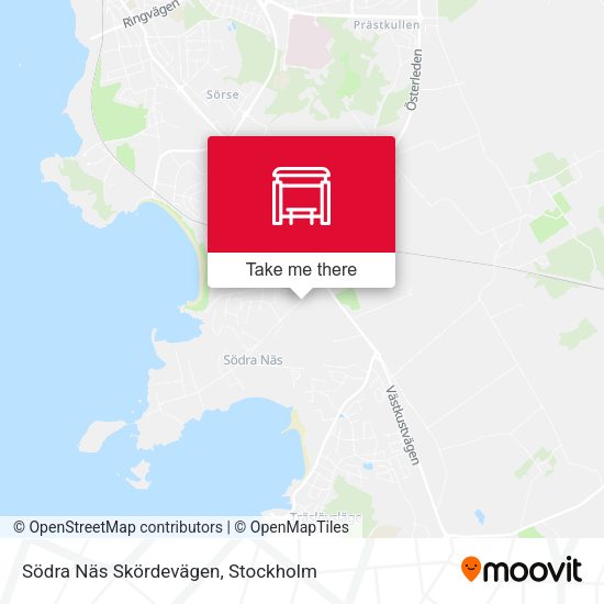 Södra Näs Skördevägen map