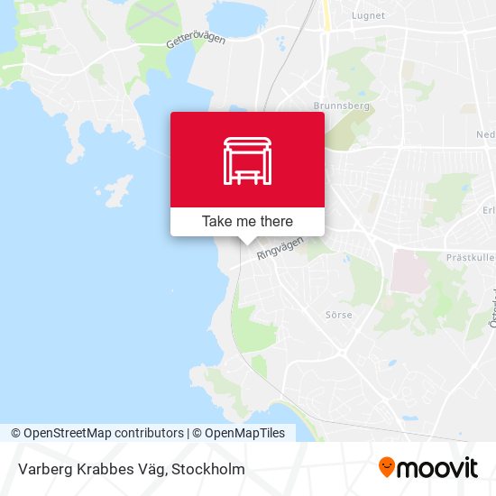 Varberg Krabbes Väg map