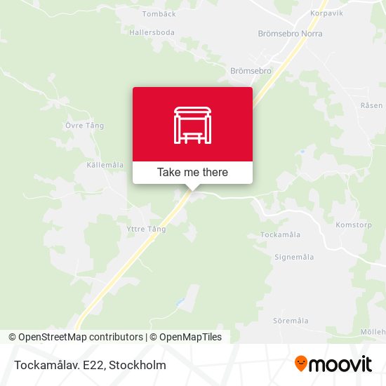 Tockamålav. E22 map