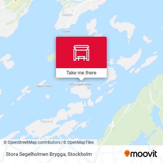 Stora Segelholmen Brygga map
