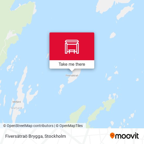 Fiversätraö Brygga map