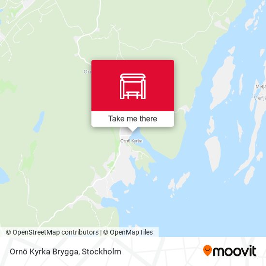 Ornö Kyrka Brygga map