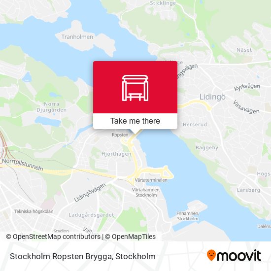 Stockholm Ropsten Brygga map