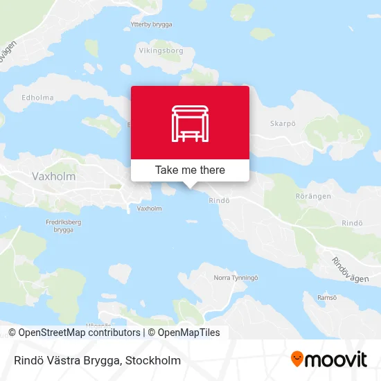 Rindö Västra Brygga map
