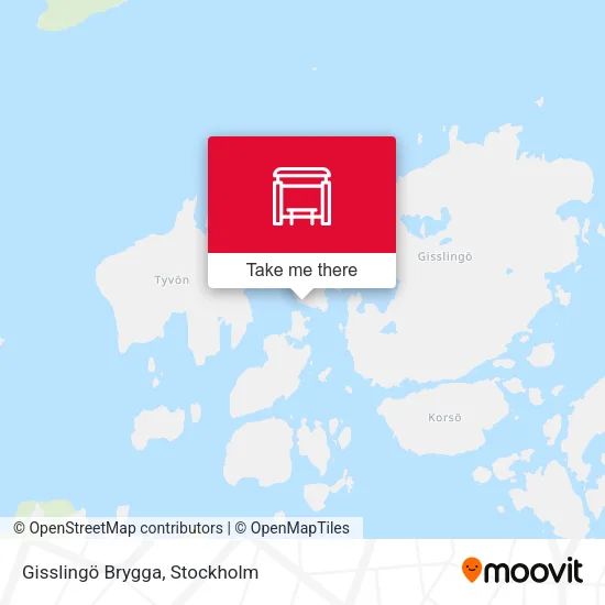Gisslingö Brygga map