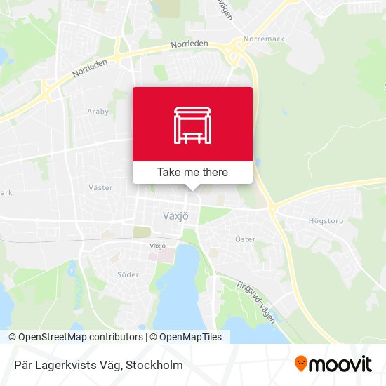 Pär Lagerkvists Väg map