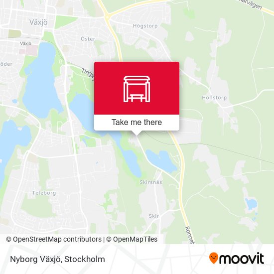 Nyborg Växjö map