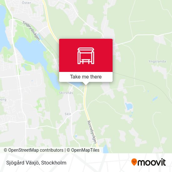 Sjögård Växjö map