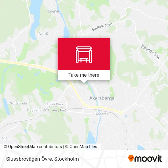 Slussbrovägen Övre map