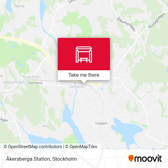 Åkersberga Station map