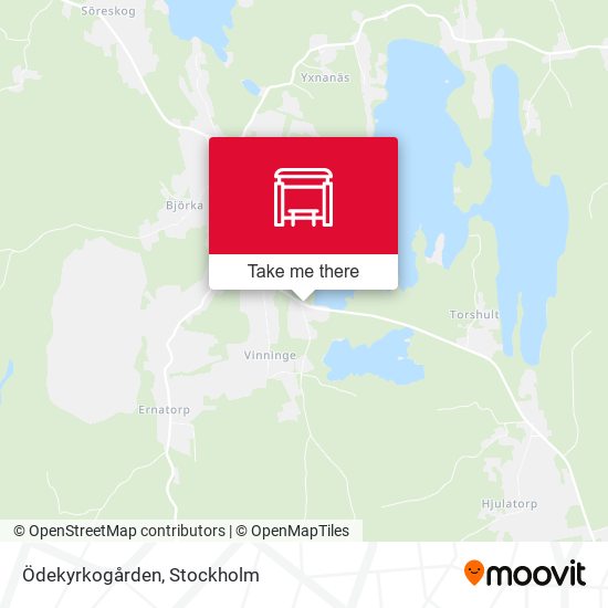 Ödekyrkogården map