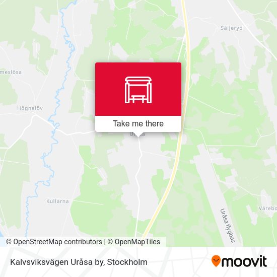 Kalvsviksvägen Uråsa by map