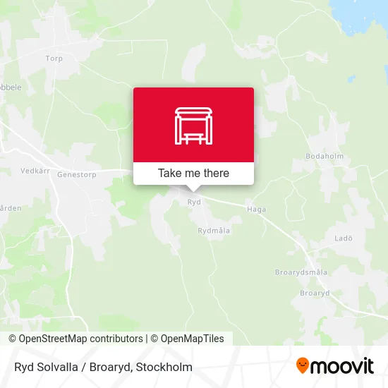 Ryd Solvalla / Broaryd map