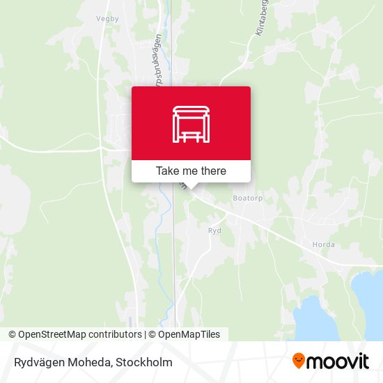 Rydvägen Moheda map