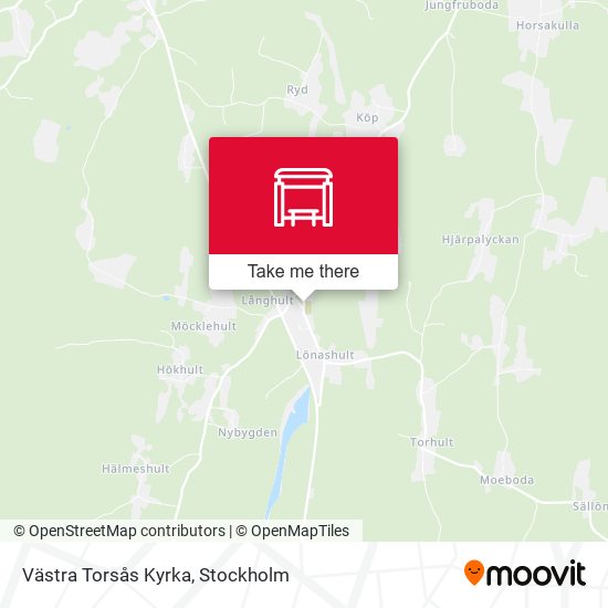 Västra Torsås Kyrka map