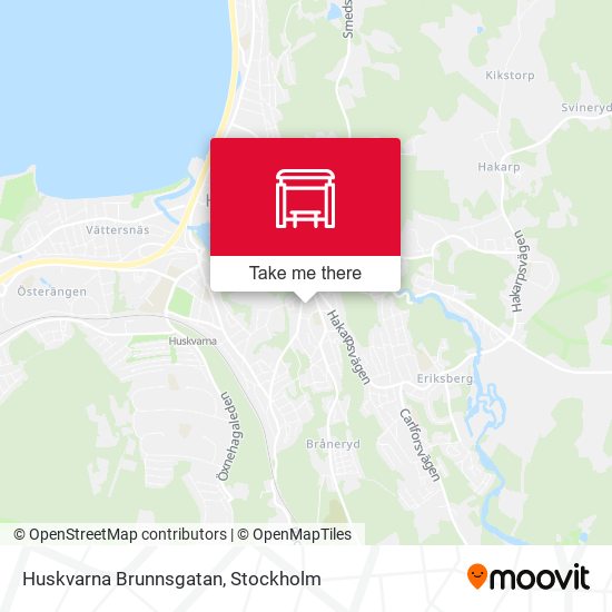 Huskvarna Brunnsgatan map