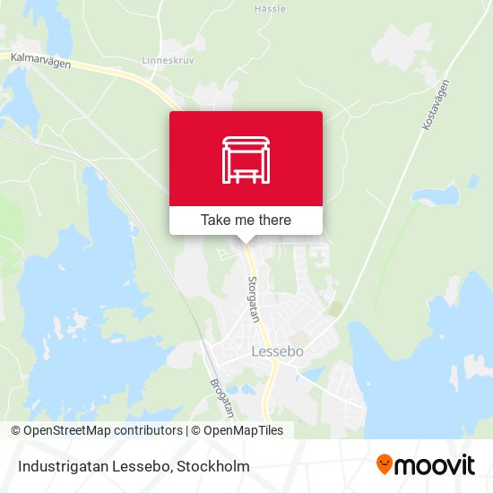 Industrigatan Lessebo map