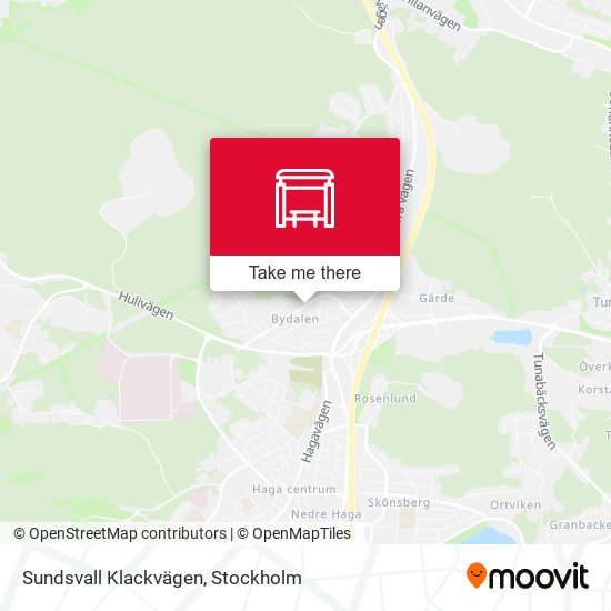 Sundsvall Klackvägen map