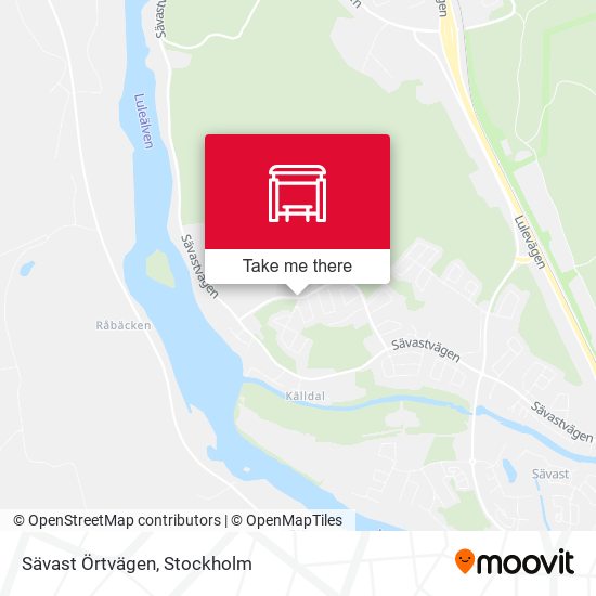 Sävast Örtvägen map