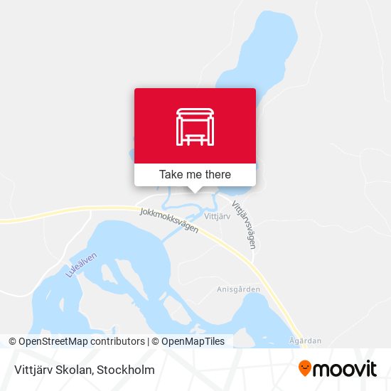 Vittjärv Skolan map