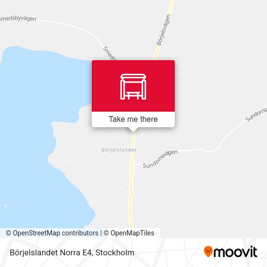 Börjelslandet Norra E4 map