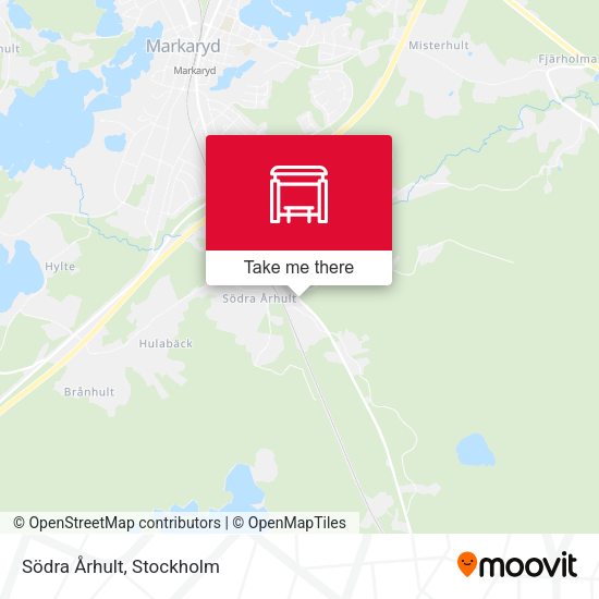 Södra Århult map